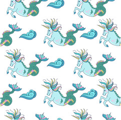 Mythological sea creatures. Marine fauna. Vector illustration-01.jpg