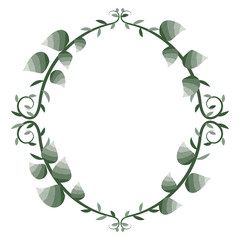 Spring botanical frame illustration