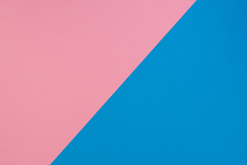 Blue and pink two tone diagonal devided color paper background