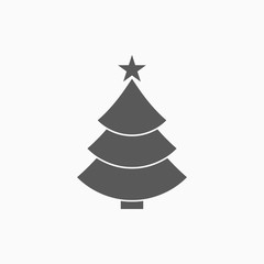 Fototapeta premium christmas tree icon