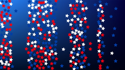 Colors of American Flag. USA Independence Day. . Invitation Background. Banner, Christmas and New Year card, Postcard, Packaging, Textile Print.