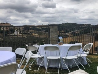 Outdoor Party over the mountain