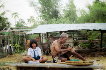 Rural life in Thailand.