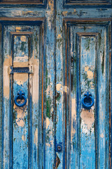 alte blaue Tür