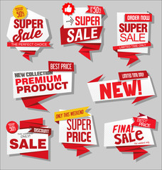 Modern labels badges and tags vector illustration 