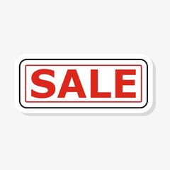 Red Sale sign sticker