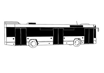city bus vector
