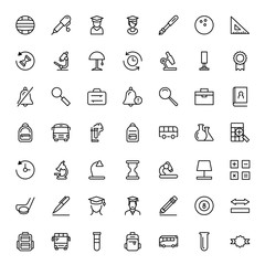Fototapeta premium Flat icon set
