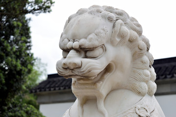 sculpture representing  a dragoon