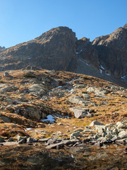  Valley of Five Spis Lakes. High Tatra Mountains, Slovakia.
