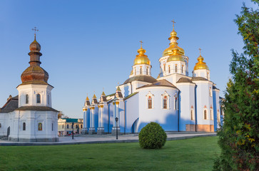 Fototapeta na wymiar Complex of the St. Michael's Golden-Domed Monastery, Kiev