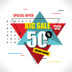 modern big sale banner background