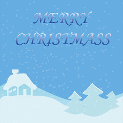 Christmas card, New Year banner