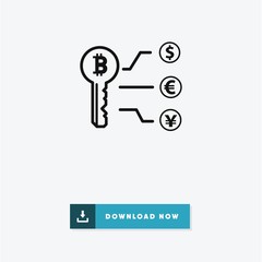 Bitcoin vector icon