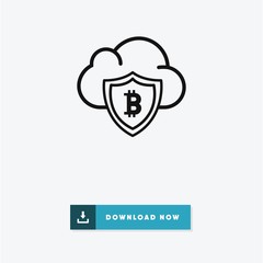 Bitcoin vector icon