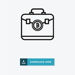 Bitcoin vector icon