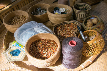 wooden sewing accessories thai style