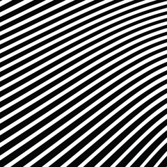 Abstract Warped Black and White Lines Background