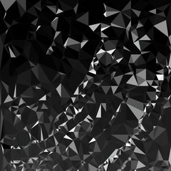 Fototapeta premium Abstract polygonal triangle dark background. Vector polygon which consist of triangles. Geometric background in Origami style with gradient.