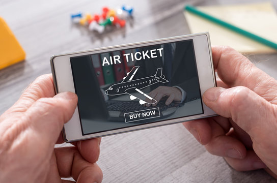 Concept of air ticket booking