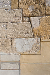 détail de mur rénové