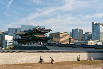 Within the walls of the Gyeongbokgung palace