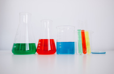 Laboratory equipment. Laboratory glassware