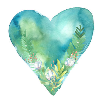 Watercolor Hearts And Flowers Images – Browse 53,772 Stock Photos ...