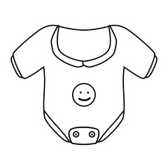 baby clothes isolated icon