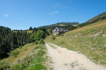 Road to Montgarri in the valley of Aran