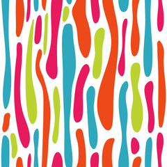 Seamless pattern with colorful abstract spots. Vector contrast repeating unusual print