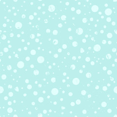 seamless background pattern, with circles/dots snowflakes,, strokes and splashes