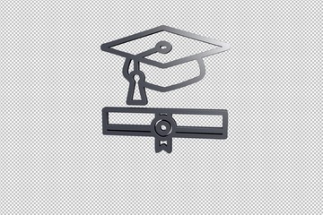 Illustration of Degree on transparent background
