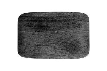 Dunkles Holzbrett mit Kratzspuren