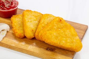 Potato cutlet with onion