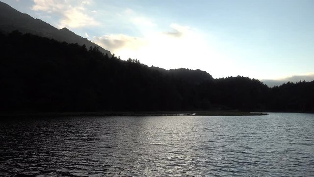 Sunrise in the bassa de oles in the Valley of aran
