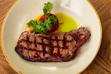 Grilled beef steak