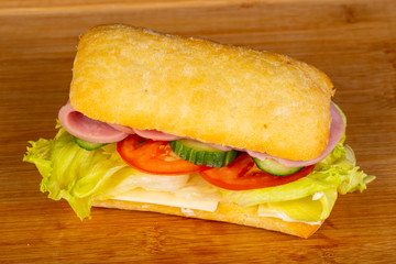 Panini with ham