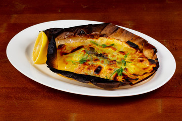 Baked dorada fillet with potato