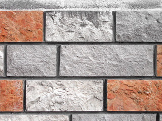 Brick stone wall detail shot