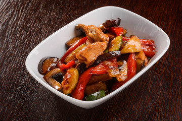 Tasty chicken with vegetables