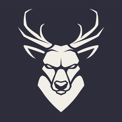 Deer Mascot Vector Icon