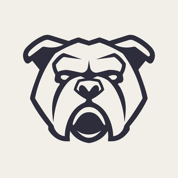 Bulldog Mascot Vector Icon