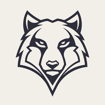 Wolf Mascot Vector Icon