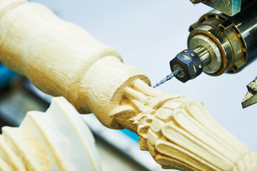 woodwork with cnc machine. furniture production