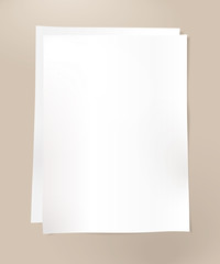 Empty paper sheets. - Illustration