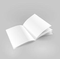 Vector blank brochure spread. - Illustration