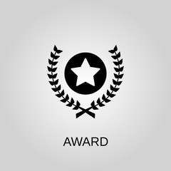 Award icon. Award symbol. Flat design. Stock - Vector illustration.
