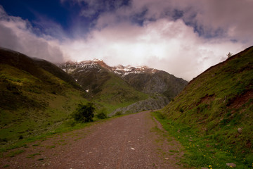 paisaje natural con cielo