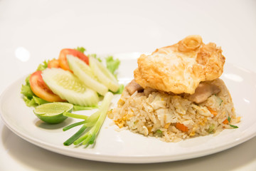 Fried rice with eggs